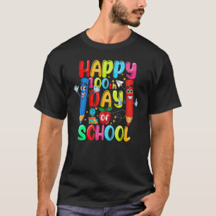 Glücklicher 100. Schultag Schüler Lehrer Frauen Ki T-Shirt