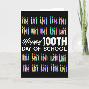 Glücklicher 100. Schultag Schülergeschenk 100 Tage Karte