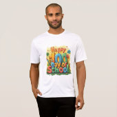 glücklicher 100. Schultag T-Shirt (Vorne ganz)