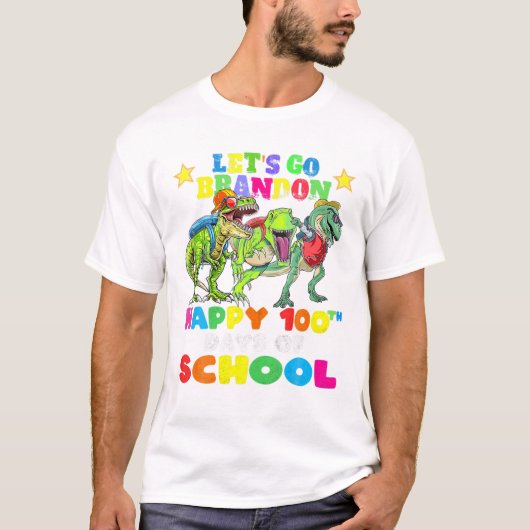 Glücklicher 100. Schultag T-Shirt (Vorderseite)