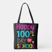 Glücklicher-100.-Schultag Tasche (Rückseite)