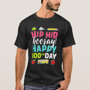 Glücklicher 100. Tag Angesagter Angesagter Schulta T-Shirt
