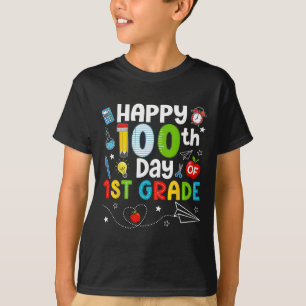 Glücklicher 100. Tag der 1. Klasse Lehrer 100 Tage T-Shirt