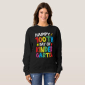 Glücklicher 100. Tag der Kindergartenfeier Teache Sweatshirt (Vorne ganz)