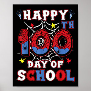 Glücklicher 100. Tag der Schule Jungen Mädchen Kin Poster