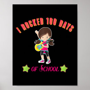 Glücklicher 100. Tag der Schule zählt 100 Tage für Poster