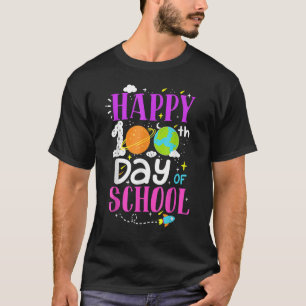 Glücklicher 100. Tag der Schulplaneten Universe Li T-Shirt