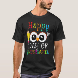 Glücklicher 100. Tag der Vorschule Eulen-Lehrer Sc T-Shirt