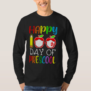 Glücklicher 100. Tag der Vorschule Virtual Teacher T-Shirt