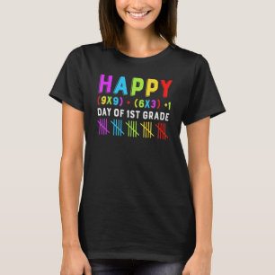Glücklicher 100. Tag des 1. Klasse Mathematik Form T-Shirt