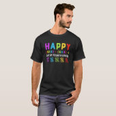 Glücklicher 100. Tag des 4. T-Shirt (Vorne ganz)