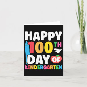 Glücklicher 100. Tag des Kindergarten-Kinder 100 T Karte