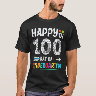 Glücklicher 100. Tag des Kindergartenlehrers Schül T-Shirt