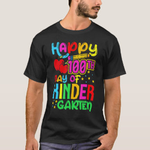 Glücklicher 100. Tag des Kindergartenlehrers Schül T-Shirt