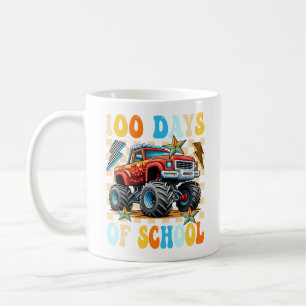 Glücklicher 100 Tage des Schul-Monster-Trucks  Kaffeetasse