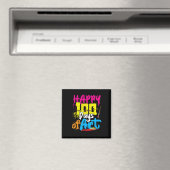 Glücklicher 100 Tage Kunstlehrer Schüler 100. Tag Magnet (In Situ (Geschirrspüler))