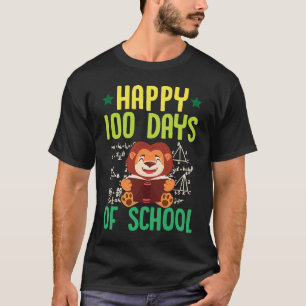 Glücklicher 100 Tage Schullesel Mathelehrer T-Shirt