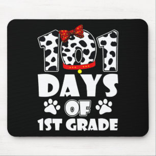 Glücklicher 101. Schultag 1. Klasse Hund 100 Tage Mousepad