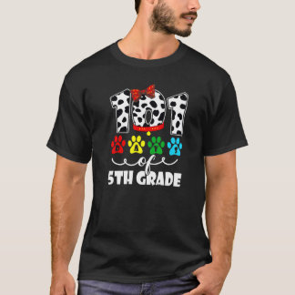 Glücklicher 101 Tage Schul 5. Klasse Hund 100 Tage T-Shirt