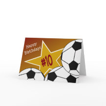 Glücklicher 10. Geburtstag, Fußballstar!