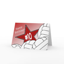 Glücklicher 10. Geburtstag, Volleyball-Stern!