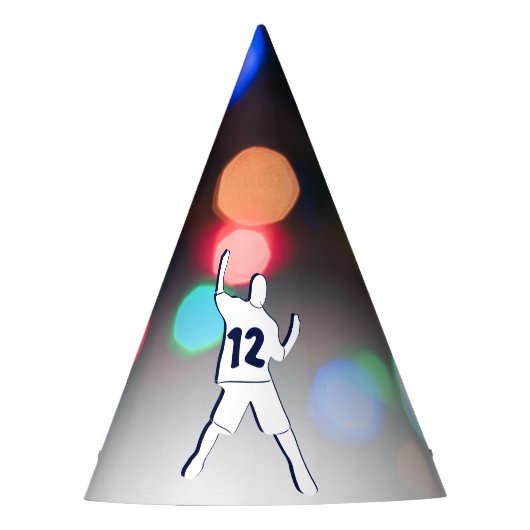 Glücklicher 12. Geburtstagstanz Partyhütchen (Vorderseite)