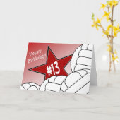 Glücklicher 13. Geburtstag, Volleyball-Stern! Karte (Gelbe Blume)