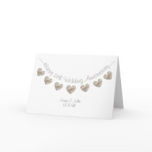 Glücklicher 13. Hochzeitstag Spitzen-Herzen-Wimpel
