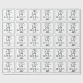 GLÜCKLICHER 14. GEBURTSTAG; Art-Déco-Stil; Individ Geschenkpapier (Flach)