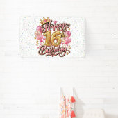 Glücklicher 16. Geburtstag Banner (InSitu)