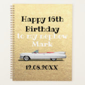 Glücklicher 16. Geburtstag Nephew Gold Planer (Vorderseite)