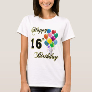 Glücklicher 16. Geburtstags-T - Shirt