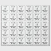 GLÜCKLICHER 19. GEBURTSTAG; Art-Déco-Stil; Individ Geschenkpapier (Flach)