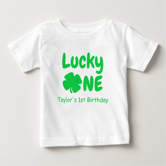 Glücklicher 1. Geburtstag Baby T - Shirt (Vorderseite)