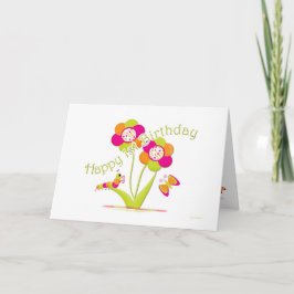 Glücklicher 1. Geburtstag Caterpiller - Karte