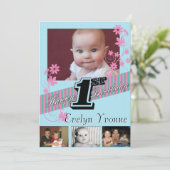 glücklicher 1. Geburtstag Karte (Stehend Vorderseite)