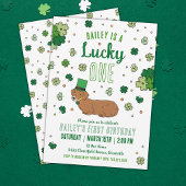 Glücklicher 1 März Erster Geburtstag Einladung