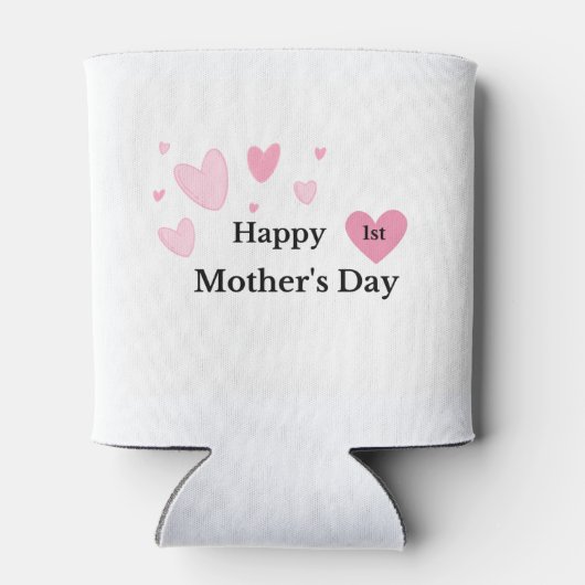 Glücklicher 1. Muttertag auf einem Dosenkühler (Rückseite)