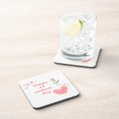 Glücklicher 1. Muttertag auf einem Getränkeuntersetzer (Rechte Seite)