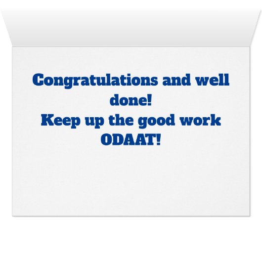 Glücklicher 1. nüchterner Geburtstag (Innenansicht Horizontal (Unten))