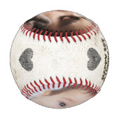 Glücklicher 1. Vatertag Daddy Foto Collage Keepake Baseball (Rückseite)