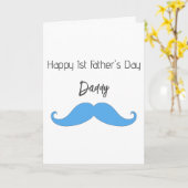 Glücklicher 1. Vatertag Karte (Gelbe Blume)