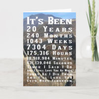 Glücklicher 20. China Hochzeitstag