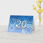 Glücklicher 20. Geburtstag (Geburtstag) Karte (Gelbe Blume)