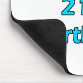 Glücklicher 21. Geburtstag Mousepad (Ecke)