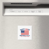 GLÜCKLICHER 250. GEBURTSTAG USA MAGNET (In Situ (Geschirrspüler))