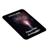 Glücklicher 250. Geburtstag USA Magnet (Rechte Seite)