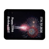 Glücklicher 250. Geburtstag USA Magnet (Horizontal)