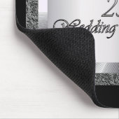 Glücklicher 25. Hochzeitstag Mousepad (Ecke)