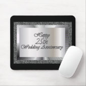 Glücklicher 25. Hochzeitstag Mousepad (Mit Mouse)